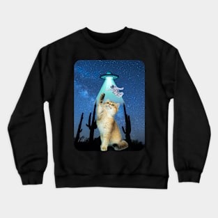 Cat vs Alien Crewneck Sweatshirt